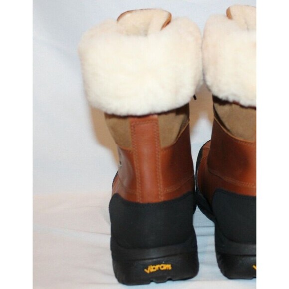 NIB UGG MEN'S BUTTE LOGO LEATHER SHEARLING‎ LINED WINTER SNOW BOOTS WRCH - Picture 5 of 7